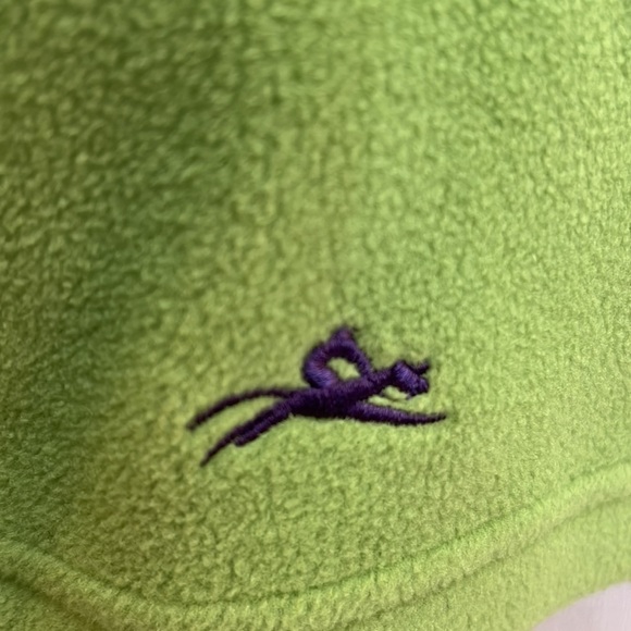 𝅺equi Theme Flower collectionfleece zip up, size Large, green, good condition - Picture 7 of 9